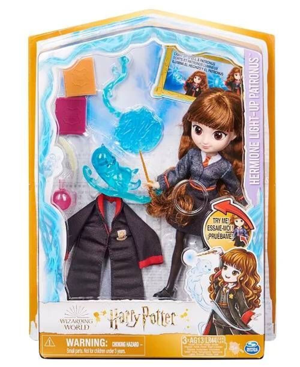 Wizarding World Harry Potter 8-Inch Hermione Granger Light-Up Patronus Doll Set
